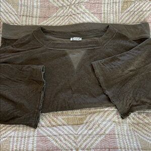 Brown Short Sleeve Top